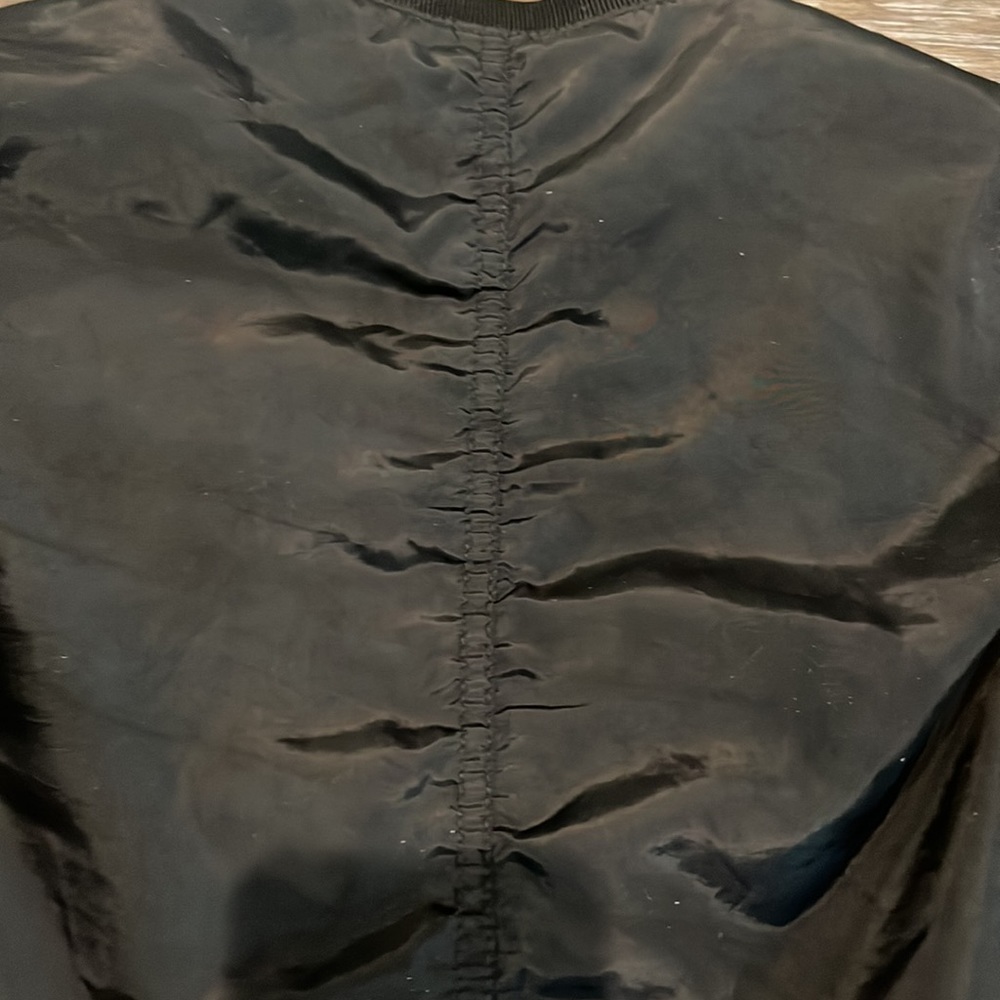 Black Express Patch Work Bomber Jacket - image 8